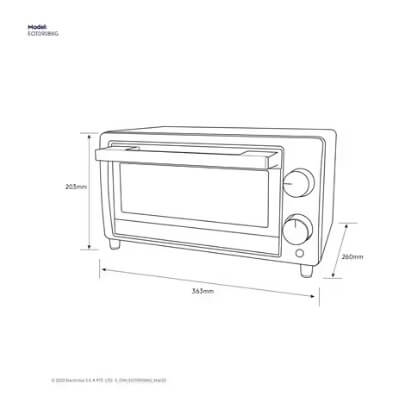 Electrolux EOT0908X 9L UltimateTaste 300 Freestanding Electric Oven - Premium Stainless Steel Kitchen Appliance for Baking, Roasting & Cooking | Perfect for Home Chefs & Small Kitchens