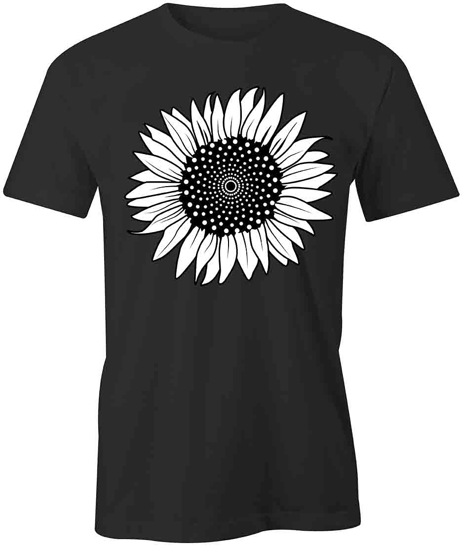 Sunflower Graphic T-Shirt for Women & Men - Soft Cotton Printed Tee with Sunflower Design - Casual Wear for Summer, Outdoors & Everyday Fashion