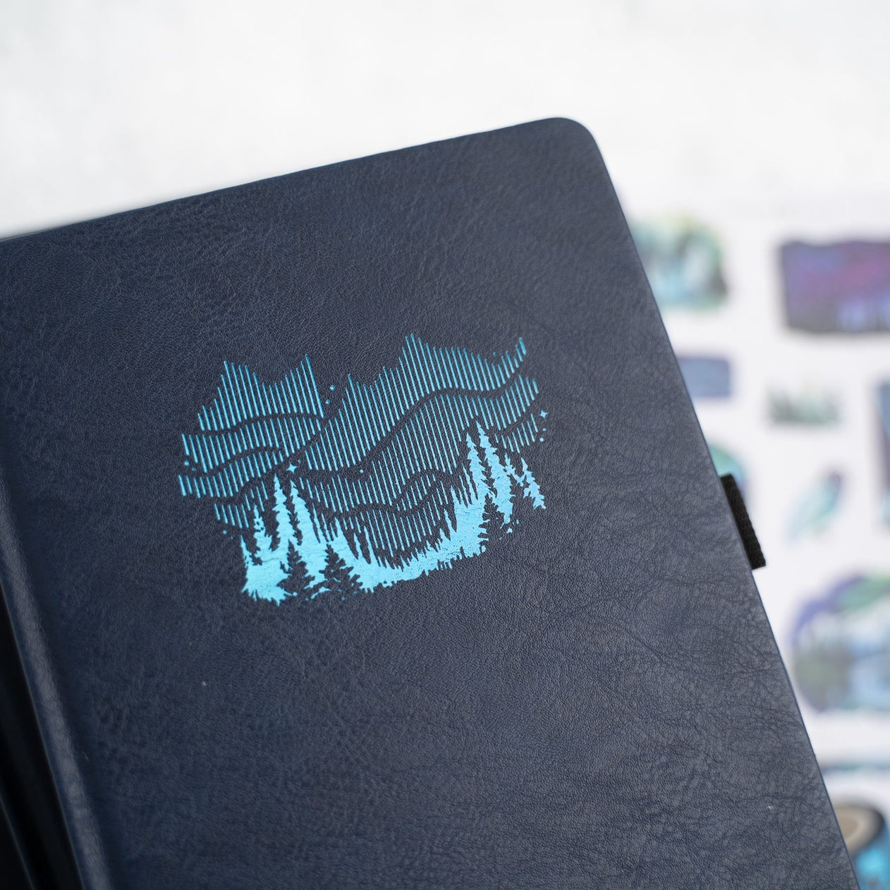 Archer and Olive B6 Northern Lights Dot Grid Notebook - Premium Bullet Journal for Planning, Sketching & Note Taking - Perfect for Students, Artists & Professionals