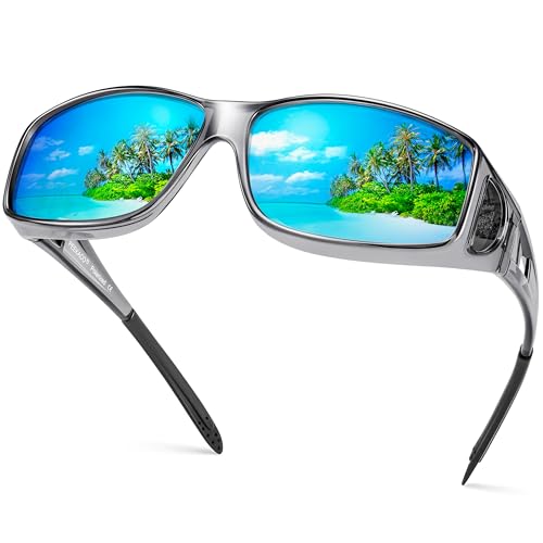 A10 Transparent Grey Frame/Blue Mirrored Lens
