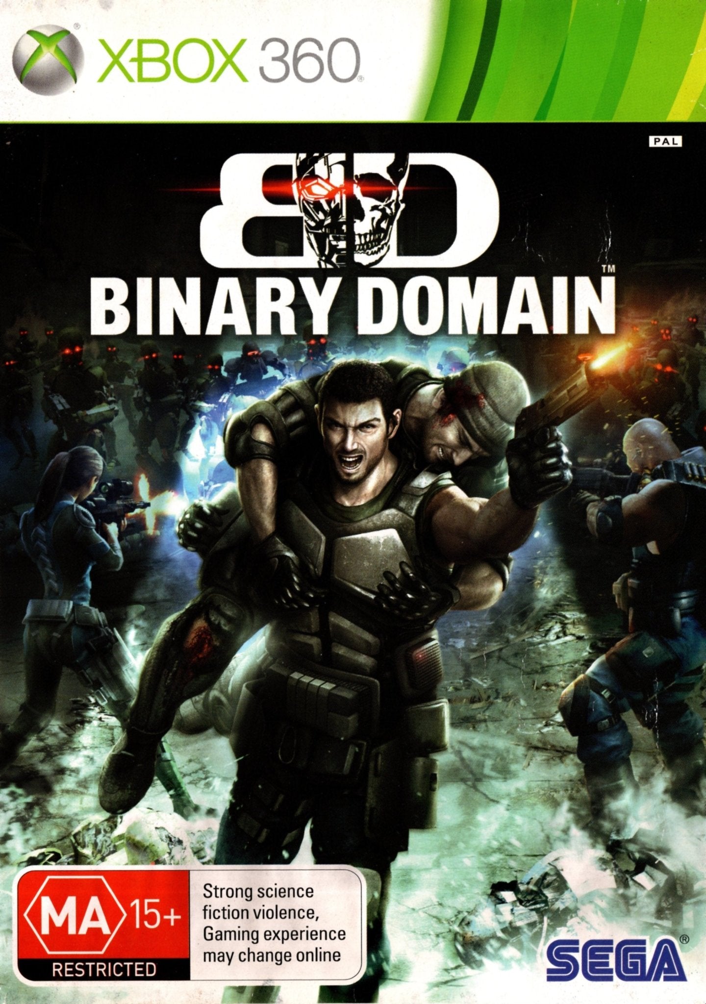 Binary Domain - Xbox 360 Game (PAL Version) | Action Shooter Sci-Fi Video Game for Xbox 360 - Perfect for Sci-Fi Fans & Action Game Lovers