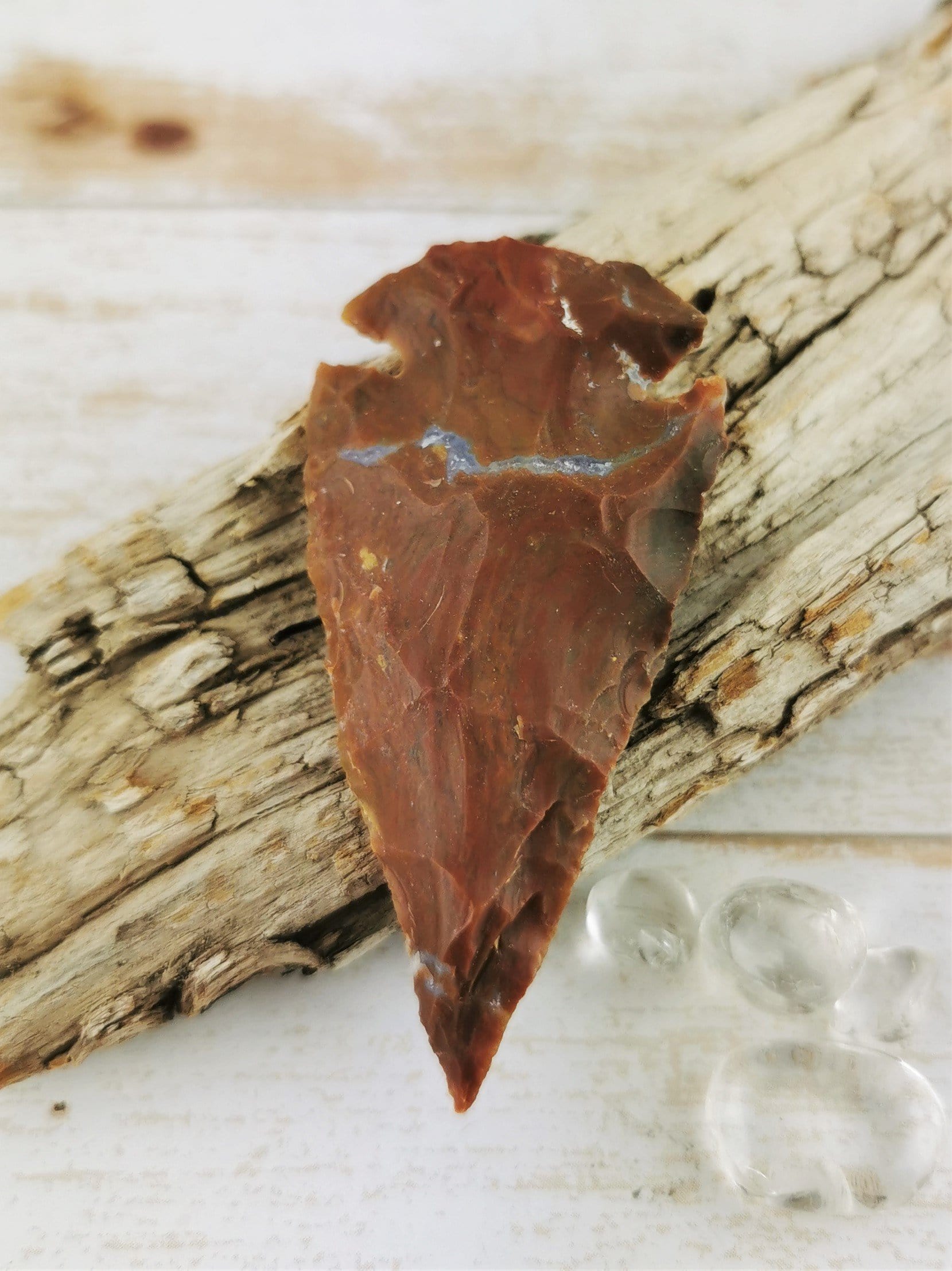 Handmade Red Jasper Arrowheads - Authentic Stone Carved Arrowheads for Jewelry Making, Necklaces & DIY Crafts | Perfect for Native American Style Accessories, Gifts & Home Decor