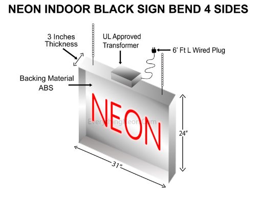 Custom Neon Key Sign - 24