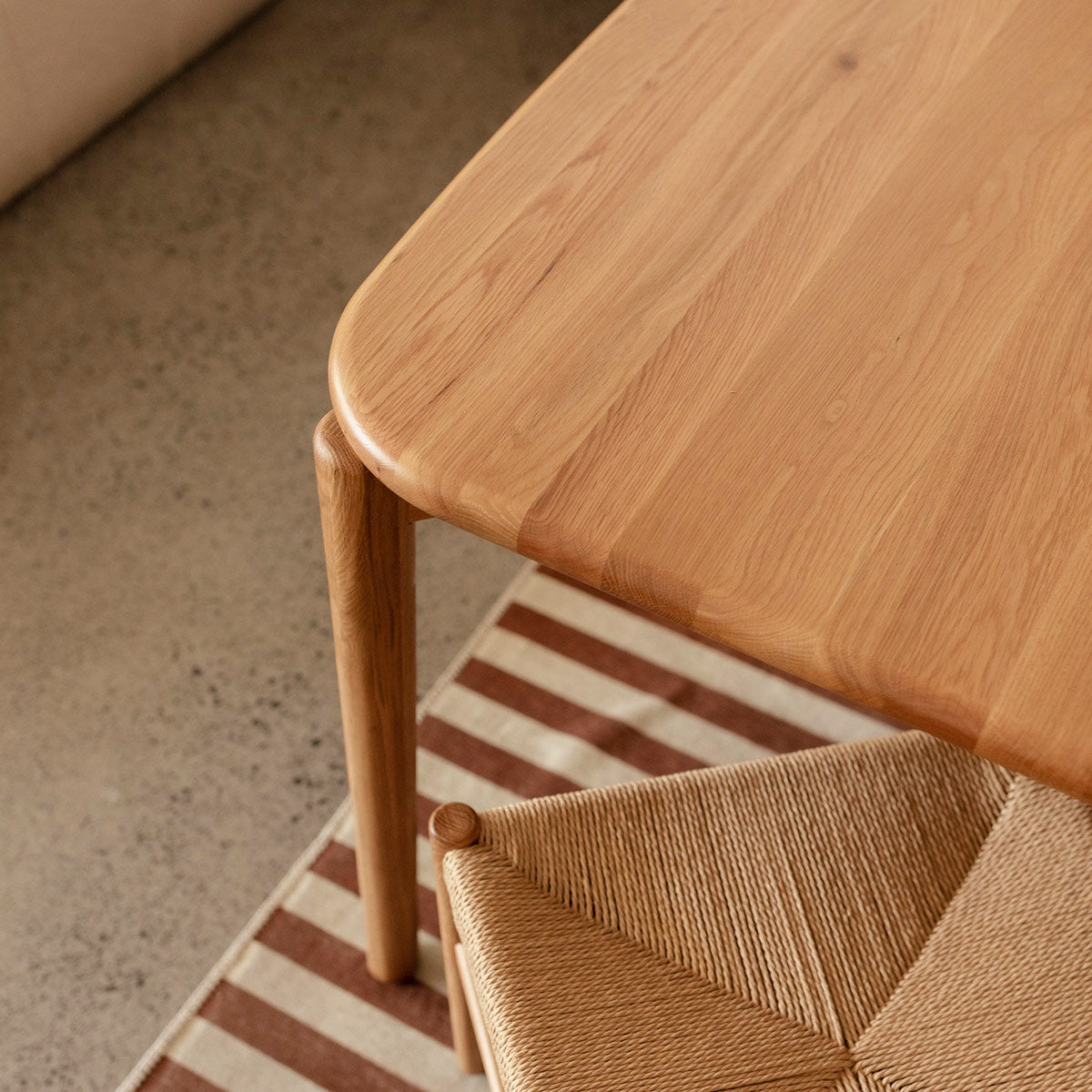 Arrow Paper Cord Dining Chair - Natural Woven Seat, Modern Scandinavian Design, Sturdy Wooden Frame - Perfect for Kitchen, Dining Room, and Outdoor Patio Use