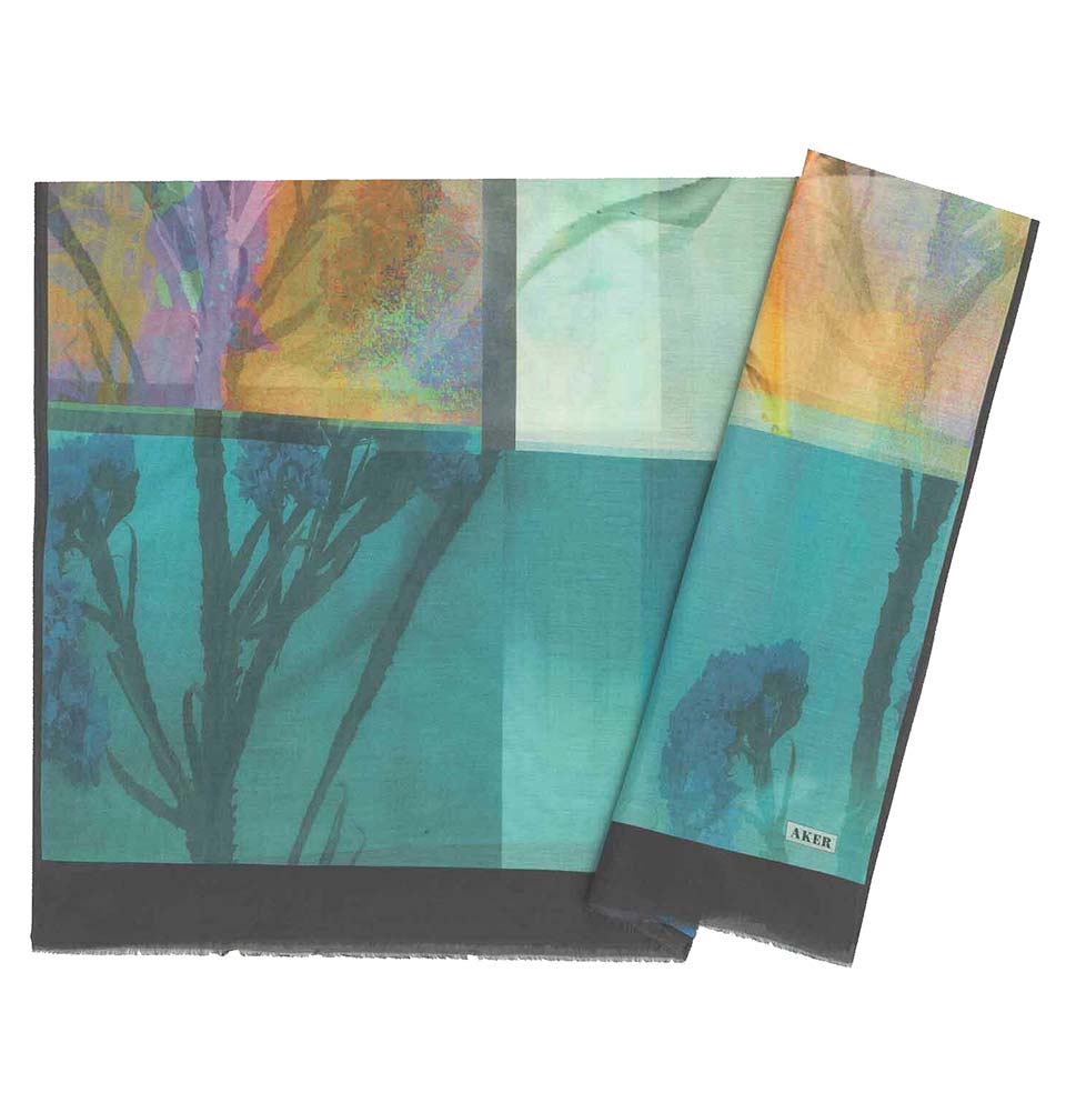 Aker Silk Cotton Patterned Hijab Shawl #8090 413 - Soft & Breathable Muslim Headscarf for Women - Perfect for Daily Wear, Prayer, and Special Occasions