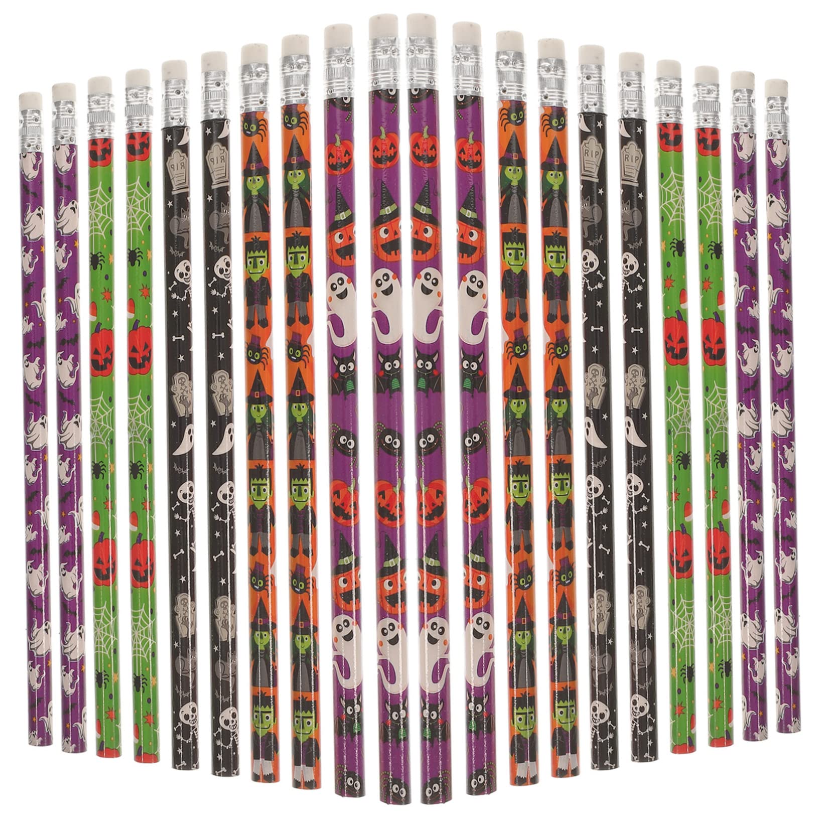 NUOBESTY 300 Pcs Halloween Bat Pencils - Bulk Halloween Party Favors, Spooky School Supplies for Trick or Treat, Classroom Prizes & DIY Lantern Decorations