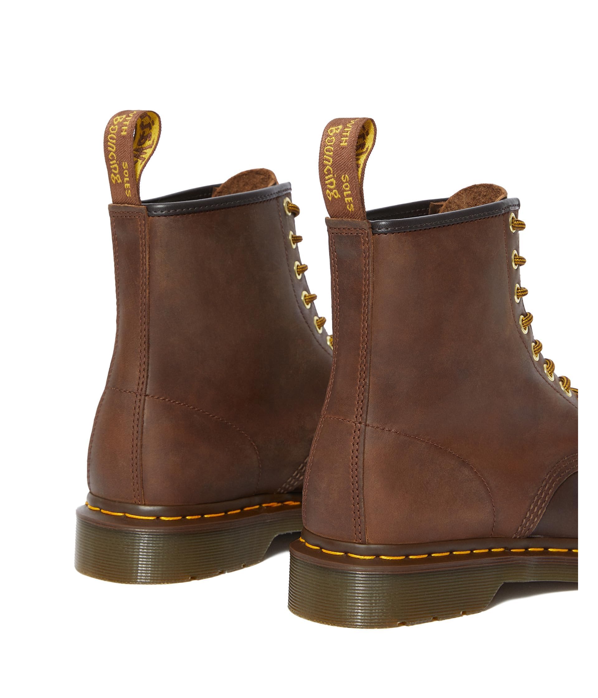 Dr. Martens 1460 8-Eye Leather Boots for Men & Women - Classic Black Combat Boots with Air-Cushioned Sole - Perfect for Punk, Goth & Everyday Streetwear Fashion