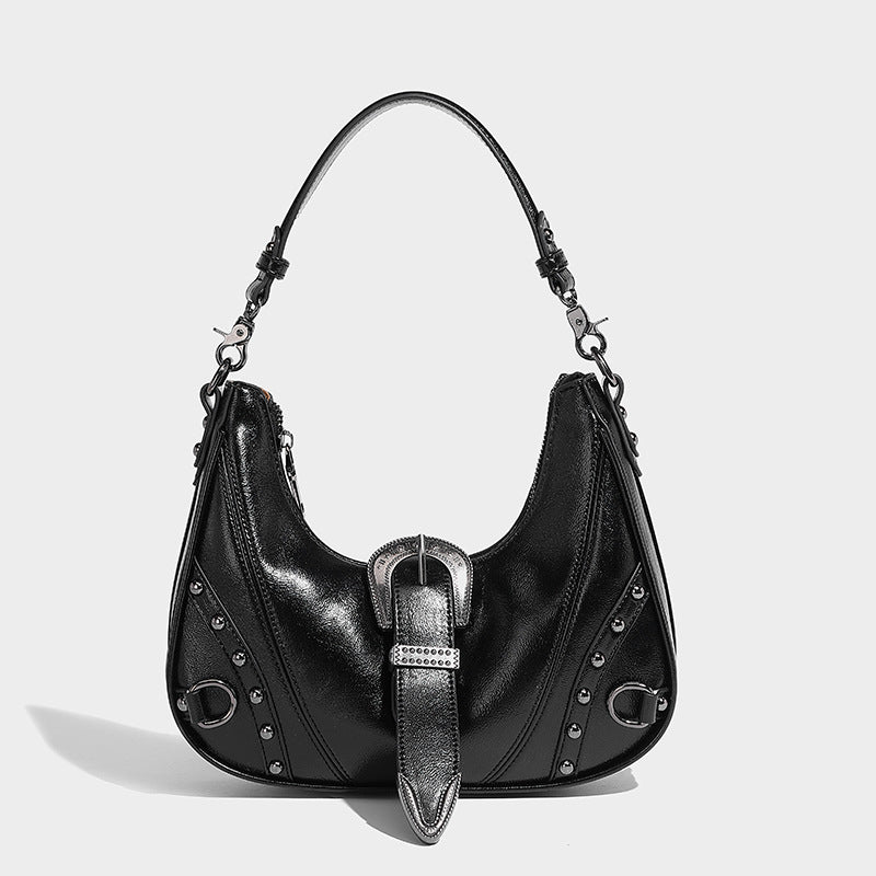 Stylish Vegan Leather Bucket Shoulder Tote Bag with Adjustable Strap - Perfect for Work, Travel & Everyday Use