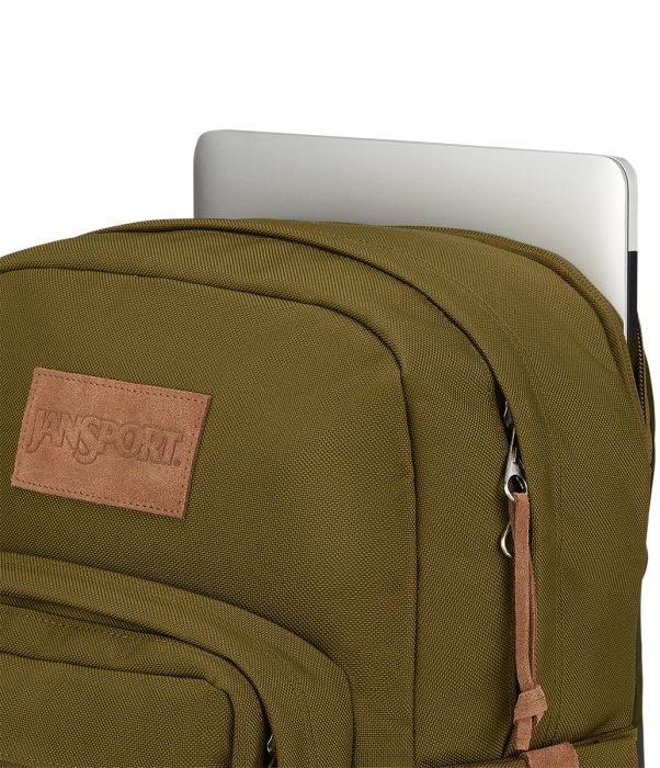 JanSport Right Pack Backpack Premium - Durable Army Green School & Travel Backpack for Students & Professionals | Perfect for College, Work, Hiking & Everyday Use
