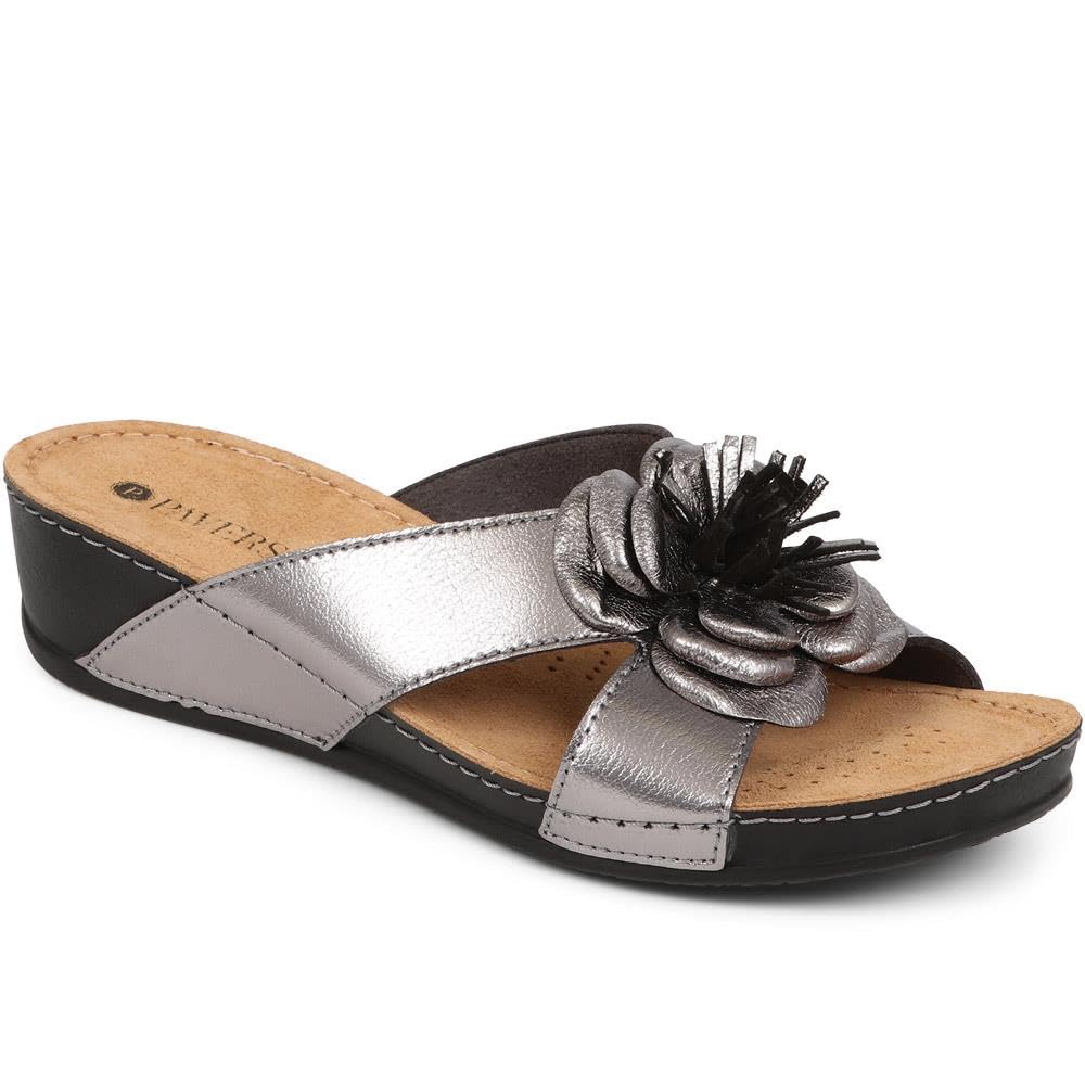 Women's Comfortable Mule Sandals with Cushioned Insole - Wide Width D/E Fit - Lightweight Summer Shoes for Walking, Beach & Casual Wear - Stylish Slip-On Sandals for All-Day Comfort