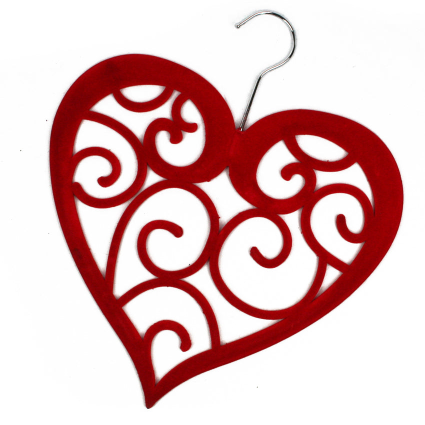 Heart-Shaped Scarf Hanger - Premium Wooden Closet Organizer for Shawls, Ties & Accessories - Perfect for Bedroom, Closet & Gift Giving