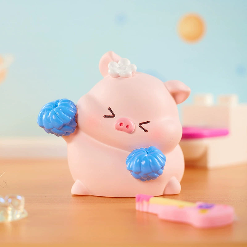 DUDU PIG Happy Leisure Series Collectible Bean Blind Box - Surprise Mystery Figure Toy for Kids & Adults - Perfect for Party Favors, Gifts & Home Decor
