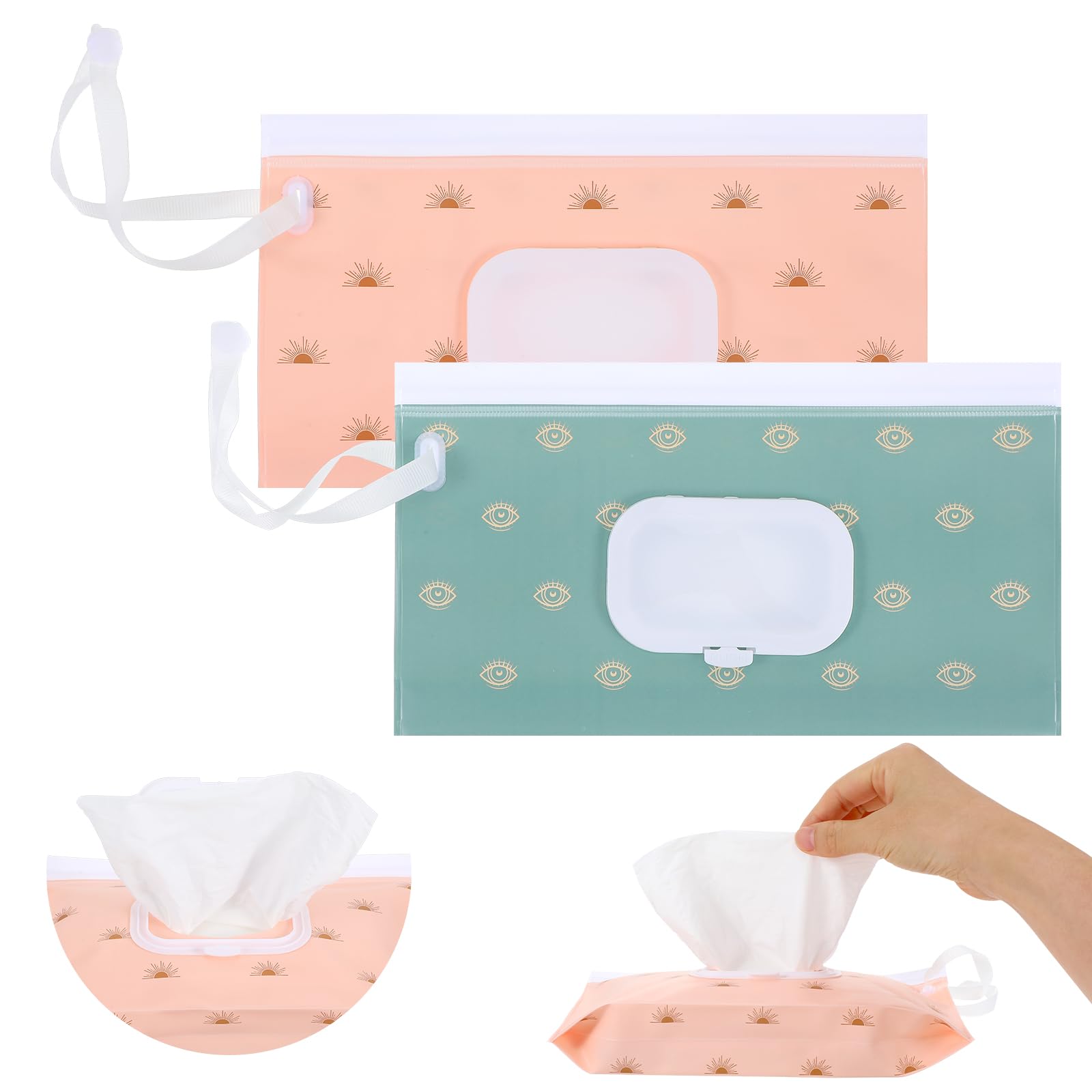 2 Pack Extra Large Wet Wipe Dispenser Bags (10