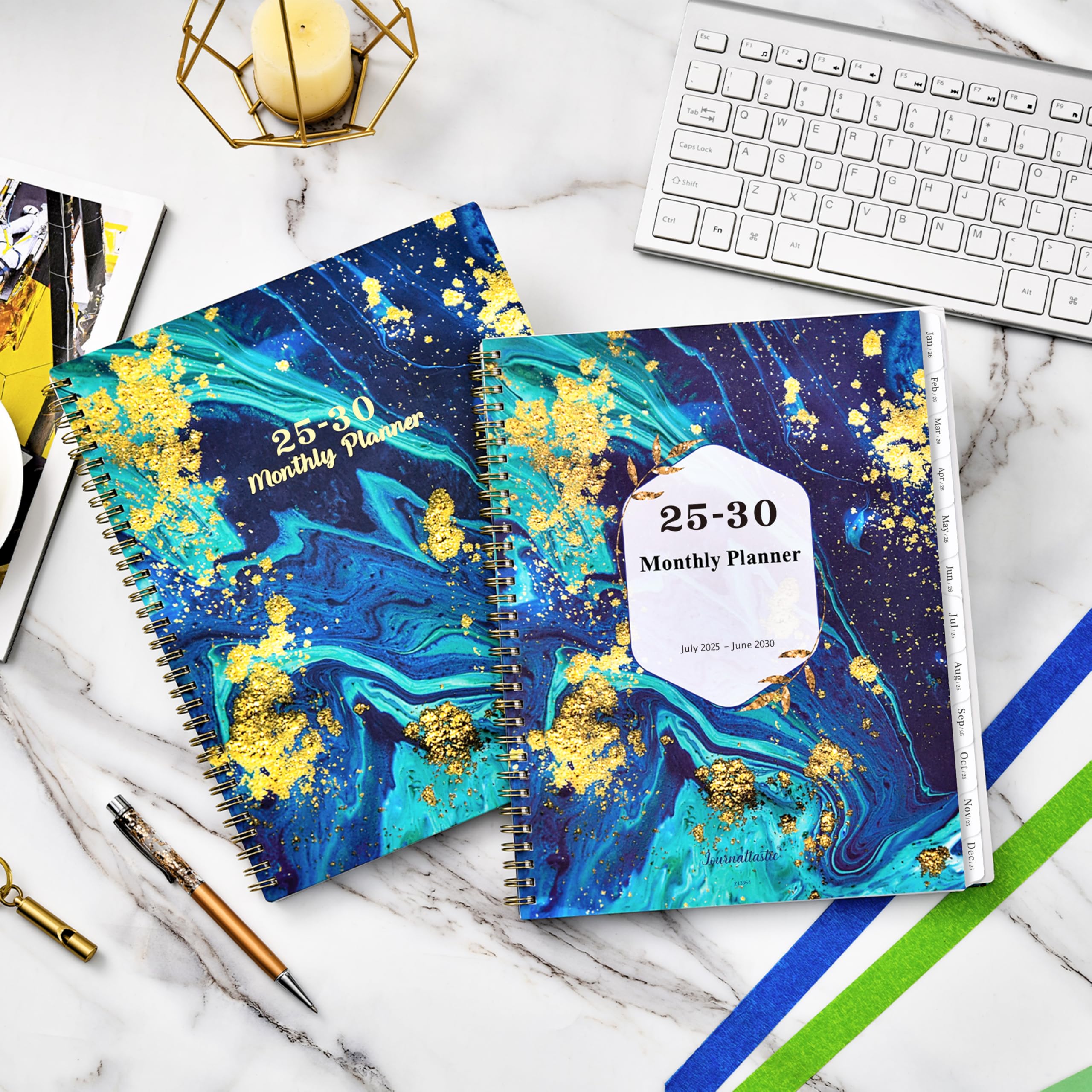 2025-2030 Monthly Planner Calendar | 5-Year Academic Planner from July 2025 to June 2030 | 9