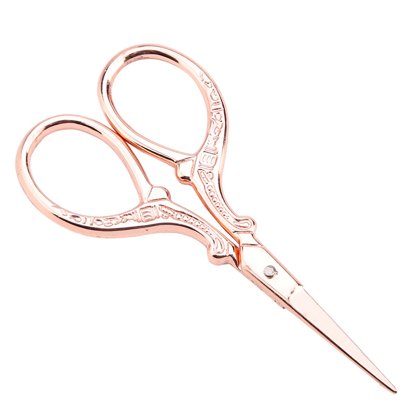 Premium Metal Embroidery Scissors - Professional Sewing & Cross-Stitch Scissors for DIY Craft, Artwork & Fabric Projects (Rose Gold) - Perfect for Quilting, Tailoring & Handmade Gift Making