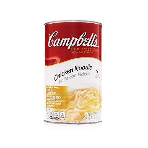 Campbell's Classic Condensed Chicken Noodle Soup - 12 Pack (50 oz) | Easy & Quick Meal Solution for Busy Families, Office Lunches & Emergency Pantry Stock