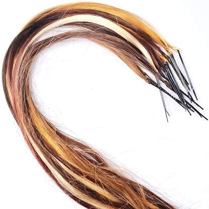 CHRONEX Clip-In Hair Highlights Extensions for Women - 12 Piece Set, Temporary Hair Color Streaks, Easy to Use & Reusable - Perfect for Parties, Cosplay, and Daily Styling
