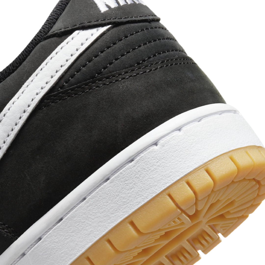 Nike SB Dunk Low Sneakers - Black Gum, Black & White - Skateboarding, Casual Wear & Street Style