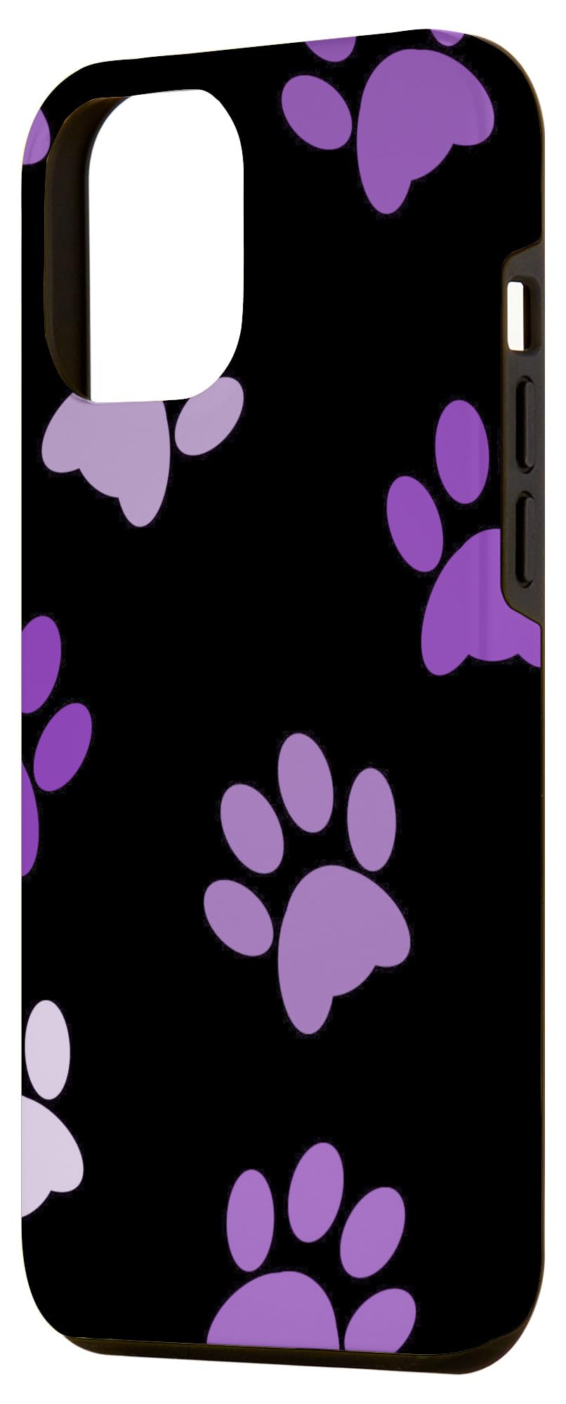 iPhone 12 Pro Max Cute Dog Paw Case - Purple for Pet Lovers