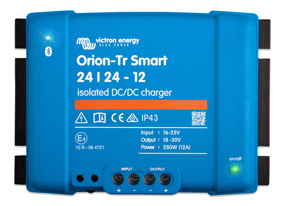 Orion Tr Smart 24/24 12A (280W) Isolated DC-DC Charger - High Power Battery Charger for RVs, Boats & Off-Grid Solar Systems | Fast Charging & Reliable Performance