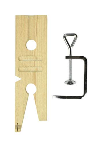 JTS Jewelers Bench Pin Clamp - V-Slot Wooden Workbench Tool for Ring Saw Groove Cutting & Precision Sawing | Perfect for Jewelry Making, Metalworking & Woodcrafting Projects