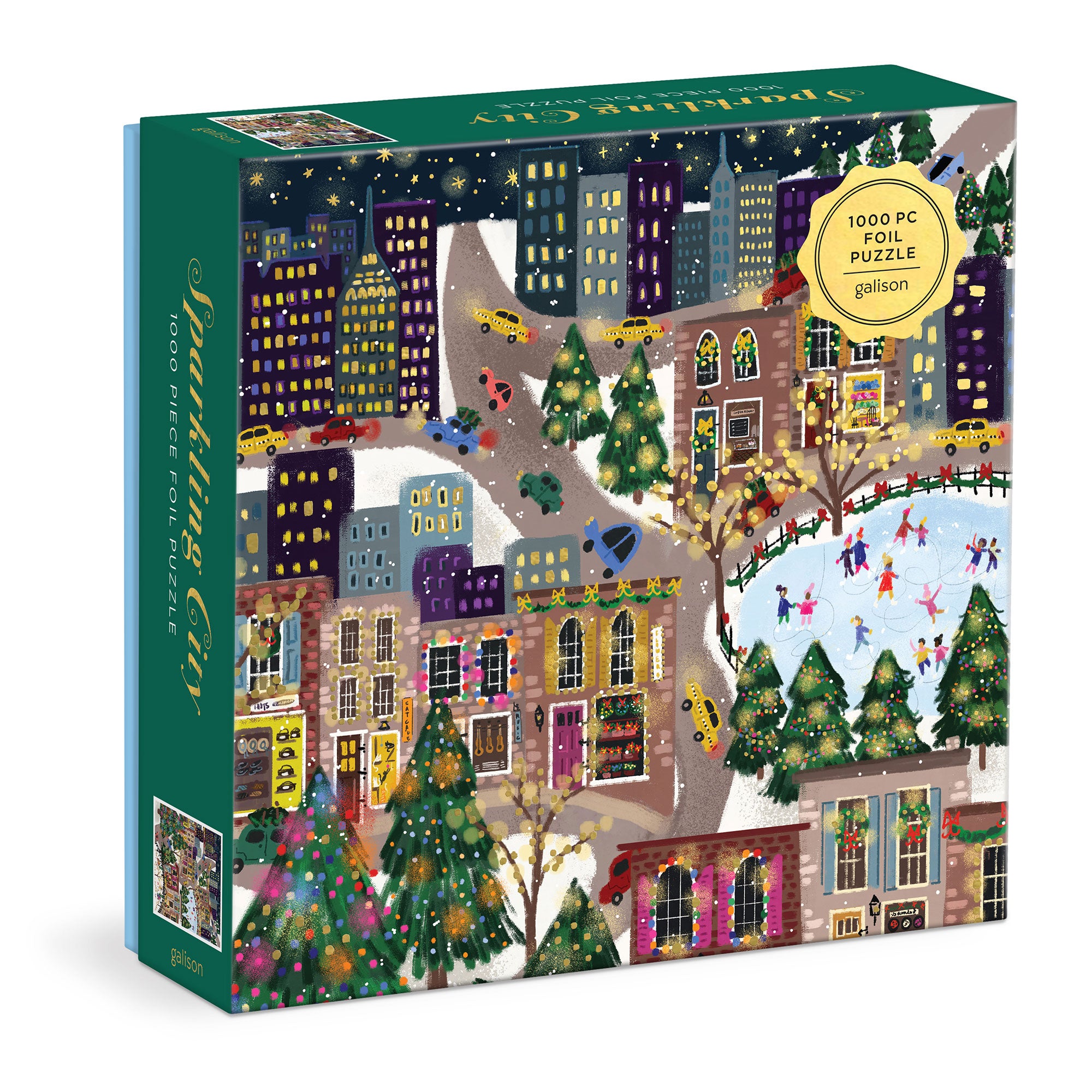1,000 Piece Jigsaw Puzzle - Sparkling City Skyline - Challenging Adult Puzzle for Relaxation & Stress Relief - Perfect for Family Game Night & Home Decor
