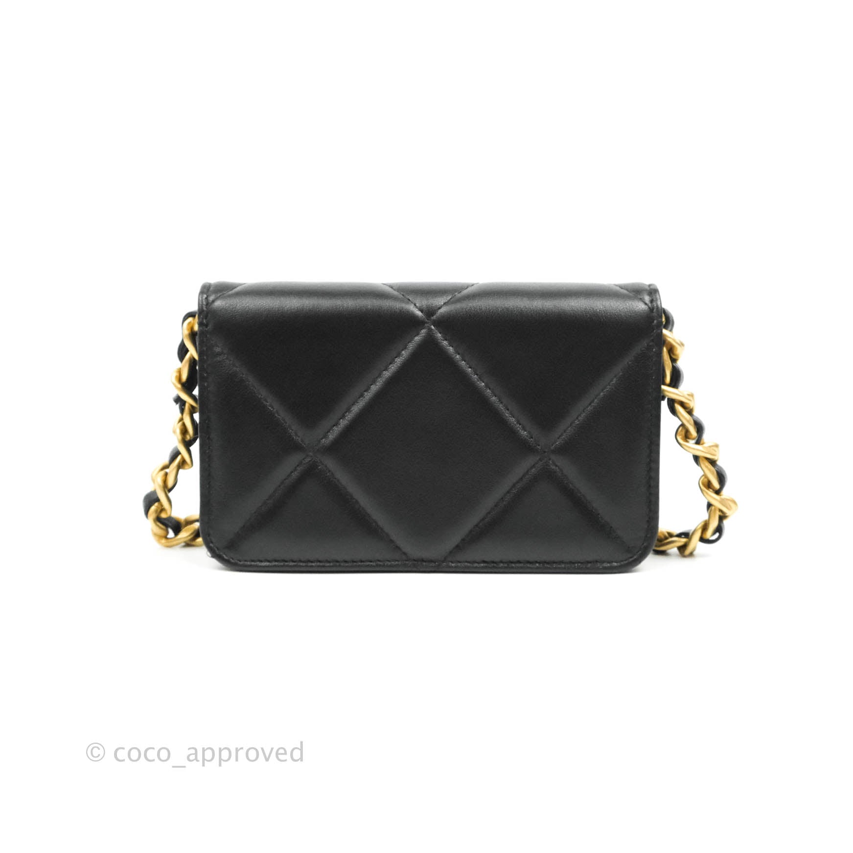 Chanel 19 Flap Bag with Chain - Black Leather Crossbody Clutch with Mixed Hardware | Luxury Evening Bag for Women, Perfect for Parties & Date Nights