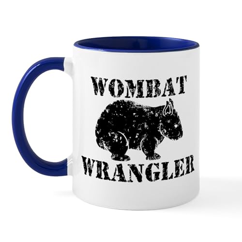 White/Navy Inside - Wombat Wrangler Mug