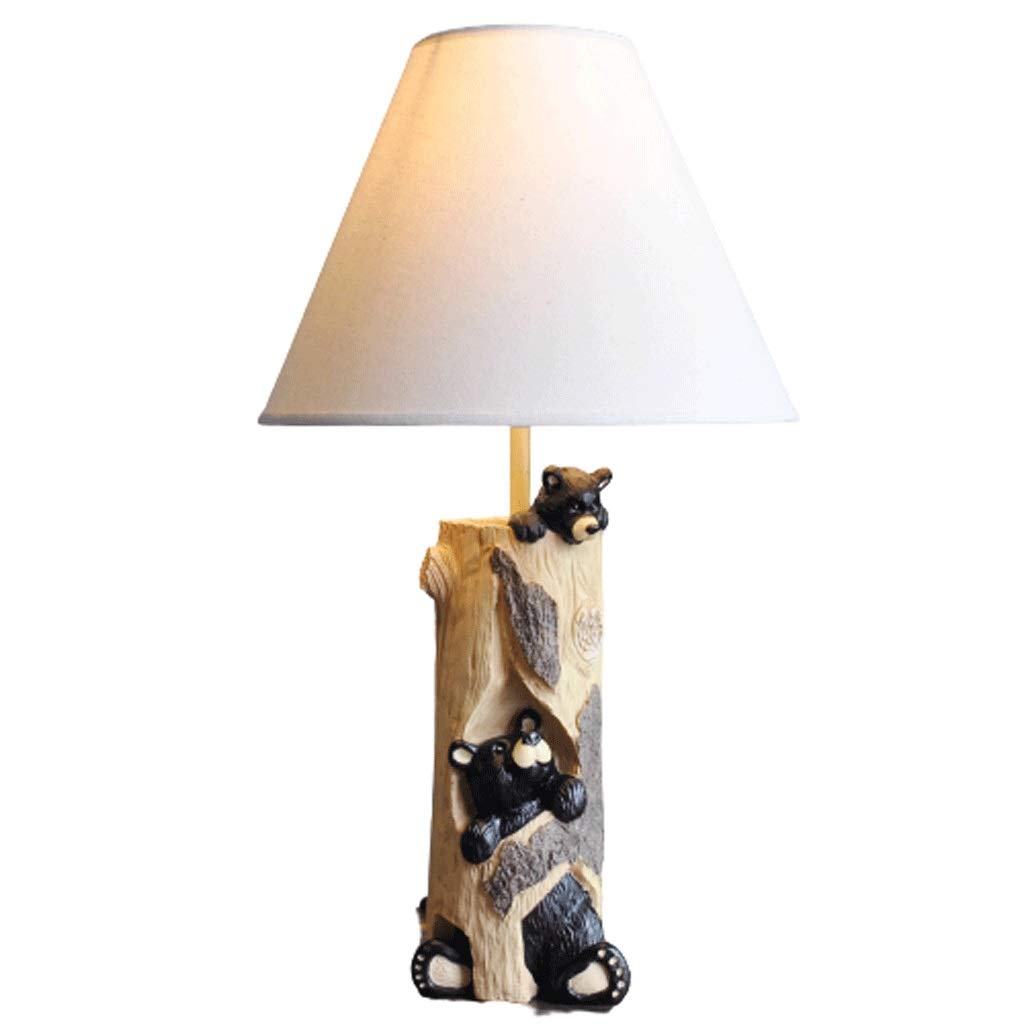 Basketball Table Lamp for Bedroom - Creative Nightstand Lamp with Bear Stand & Power Switch - Perfect for Boys Room, Living Room, Office & Nightstand Lighting