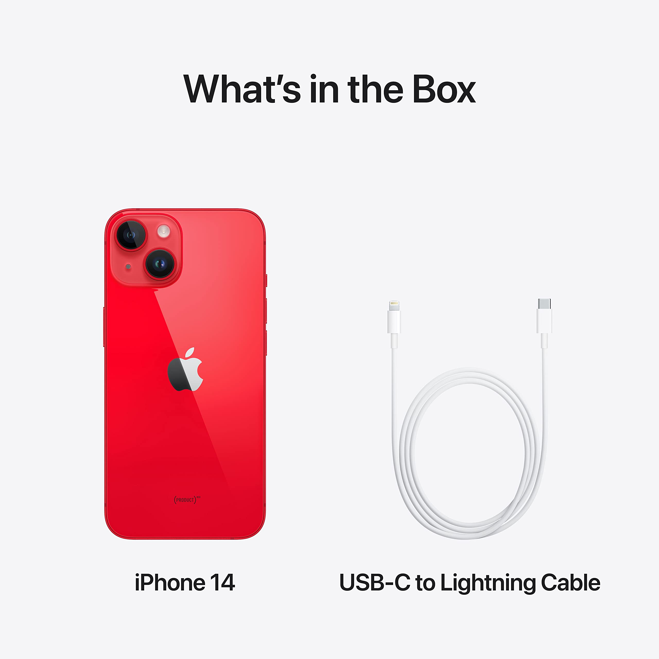 Apple iPhone 14 (256GB) - (PRODUCT)RED - Latest Smartphone with Advanced Camera & A15 Bionic Chip - Perfect for Photography, Gaming & Business Use
