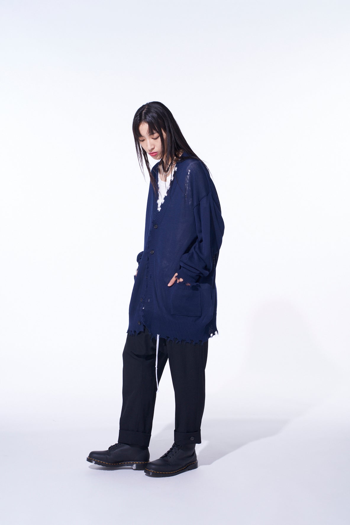Compact Twist 10g Damaged Knit Cardigan for Women - Lightweight Layering Sweater for Fall & Winter | Casual, Office & Date Night Outfits