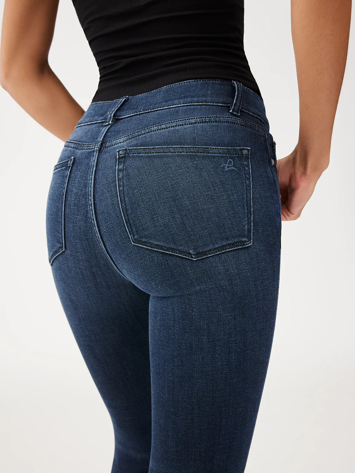Farrow Skinny High Rise Ankle Jeans for Women - Dark Indigo Denim Pants | Perfect for Casual Wear, Office & Date Night Outfits