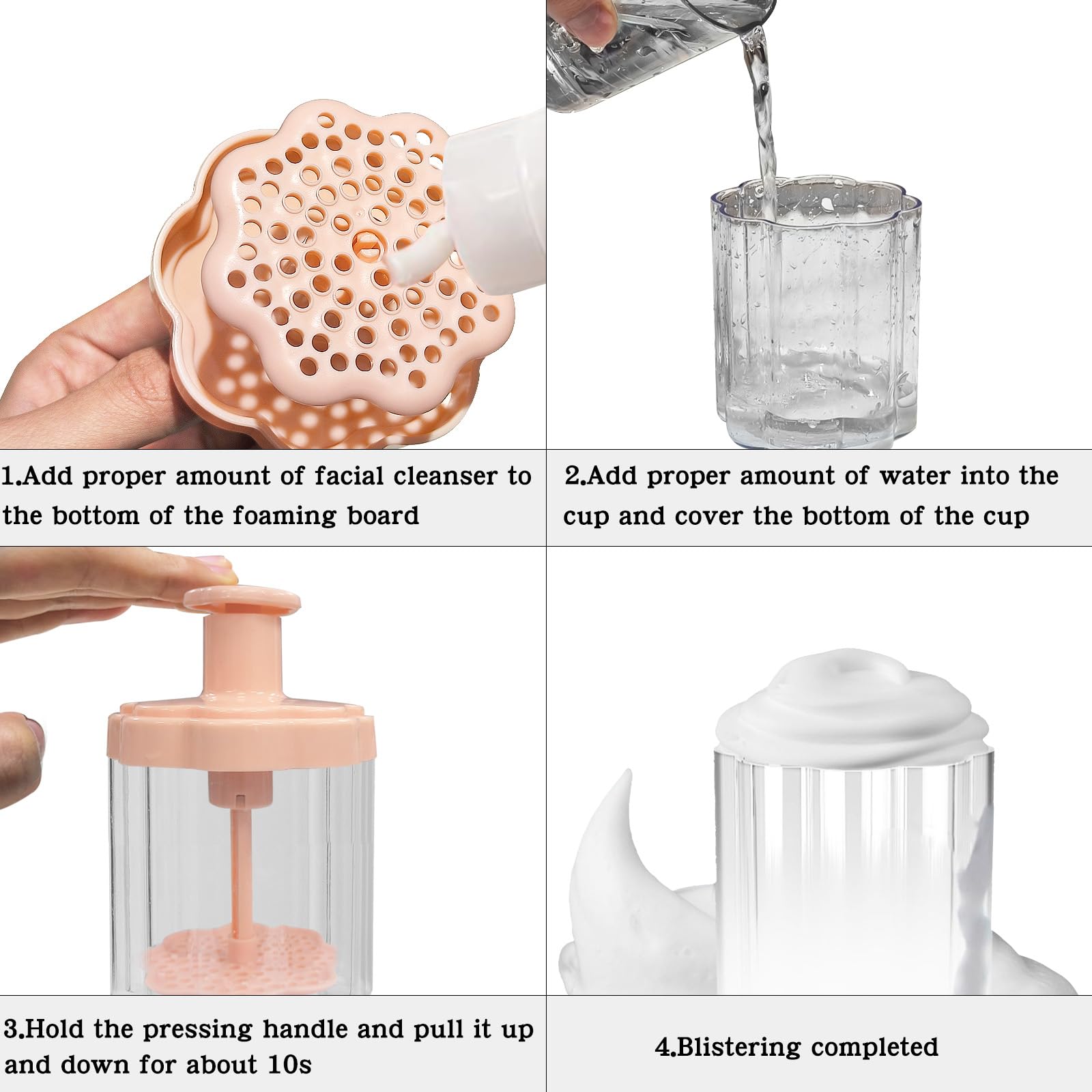 Automatic Facial Foam Maker - Gentle & Deep Cleansing Foamer for Face Wash, Travel & Home Skincare Accessory (Pink) | Perfect for Daily Skincare Routine, Travel Essentials & Spa-Like Experience at Home