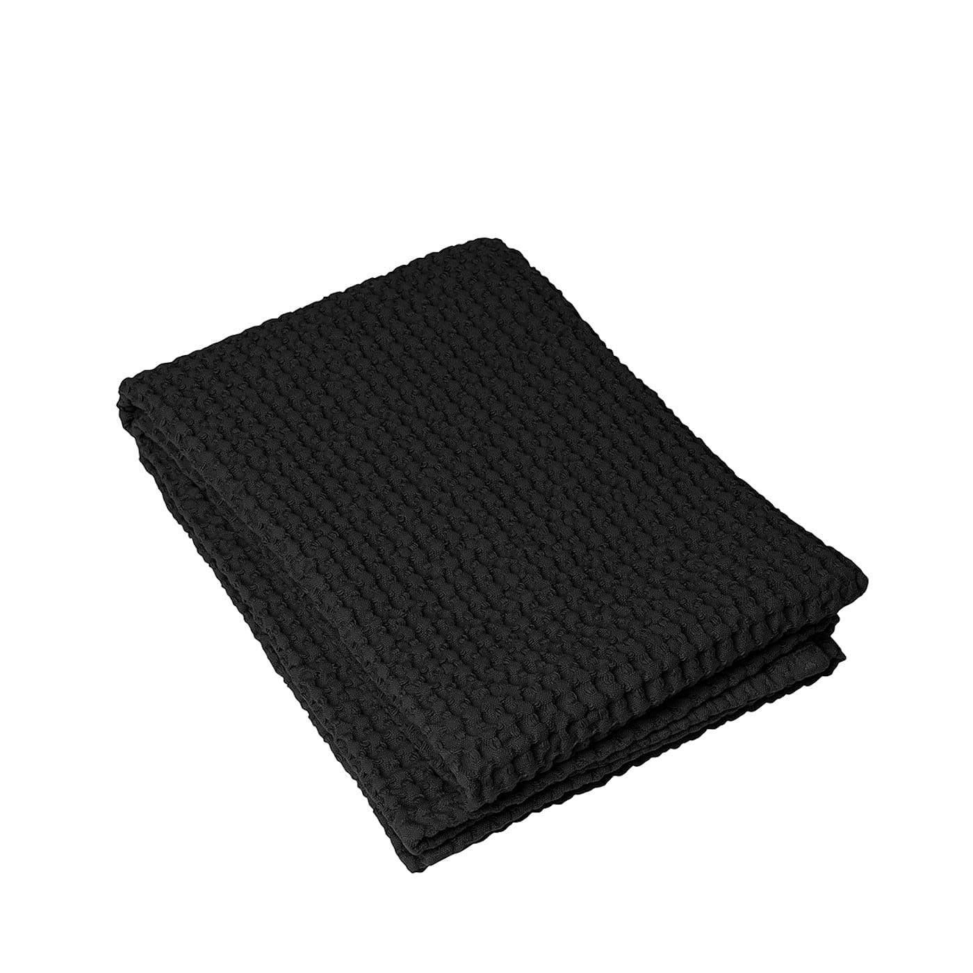 Blomus Caro Jumbo Waffle Bath Towel - Extra Large 28x55 Inches (70x140cm) - Super Absorbent Quick Dry Bath Towels for Spa, Gym & Beach - Luxury Black Bath Towel Set for Home & Hotel Use