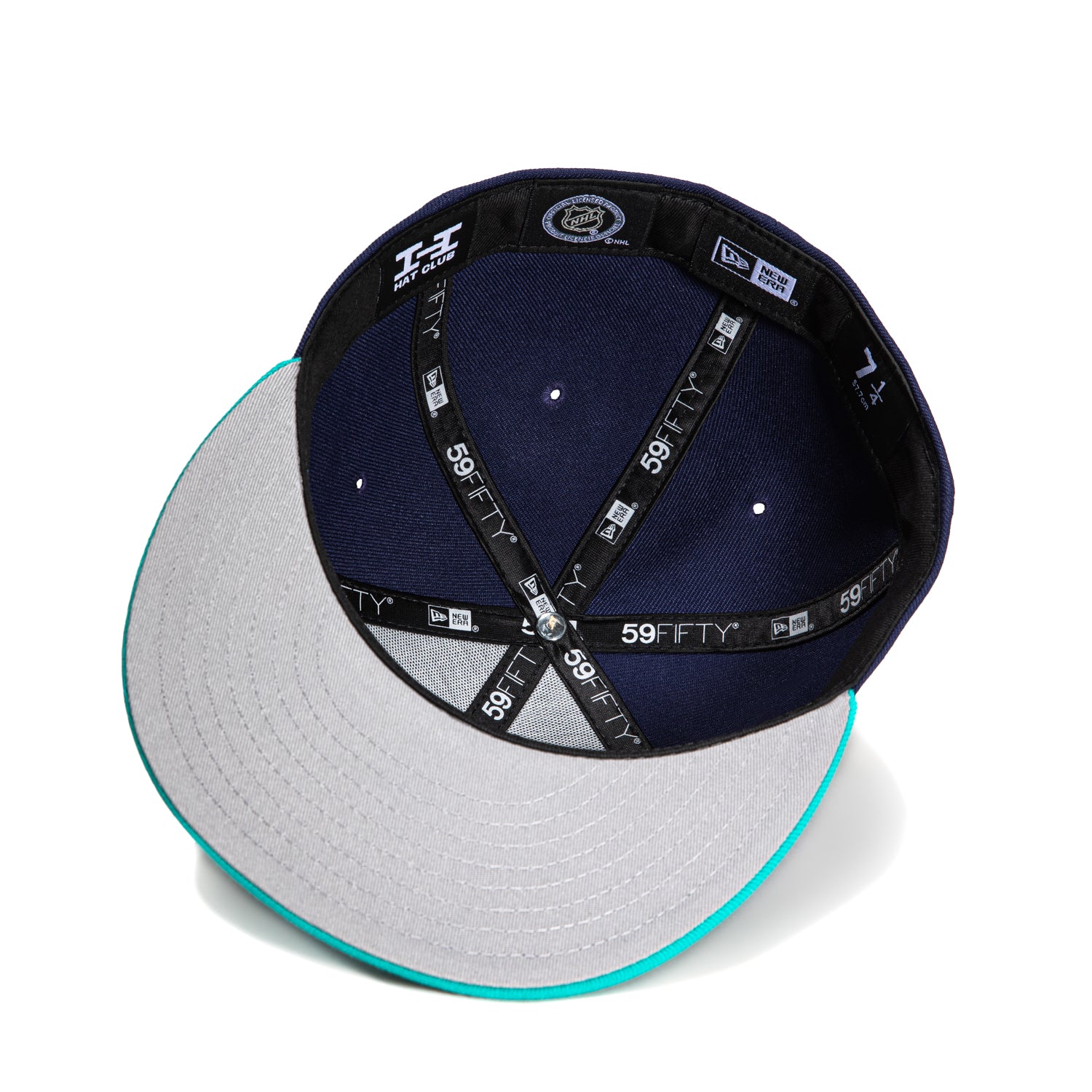 New Era 59Fifty New York Islanders 25th Anniversary Patch Snapback Hat - Light Navy & Teal - Official NHL Licensed Cap for Hockey Fans & Sports Enthusiasts