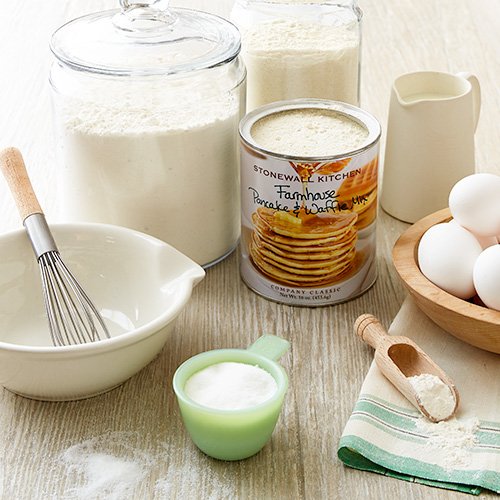 Stonewall Kitchen Farmhouse Pancake & Waffle Mix, 33 oz - Premium All-Natural Breakfast Mix for Fluffy Pancakes & Crispy Waffles - Perfect for Family Brunches, Weekend Breakfasts & Holiday Gatherings