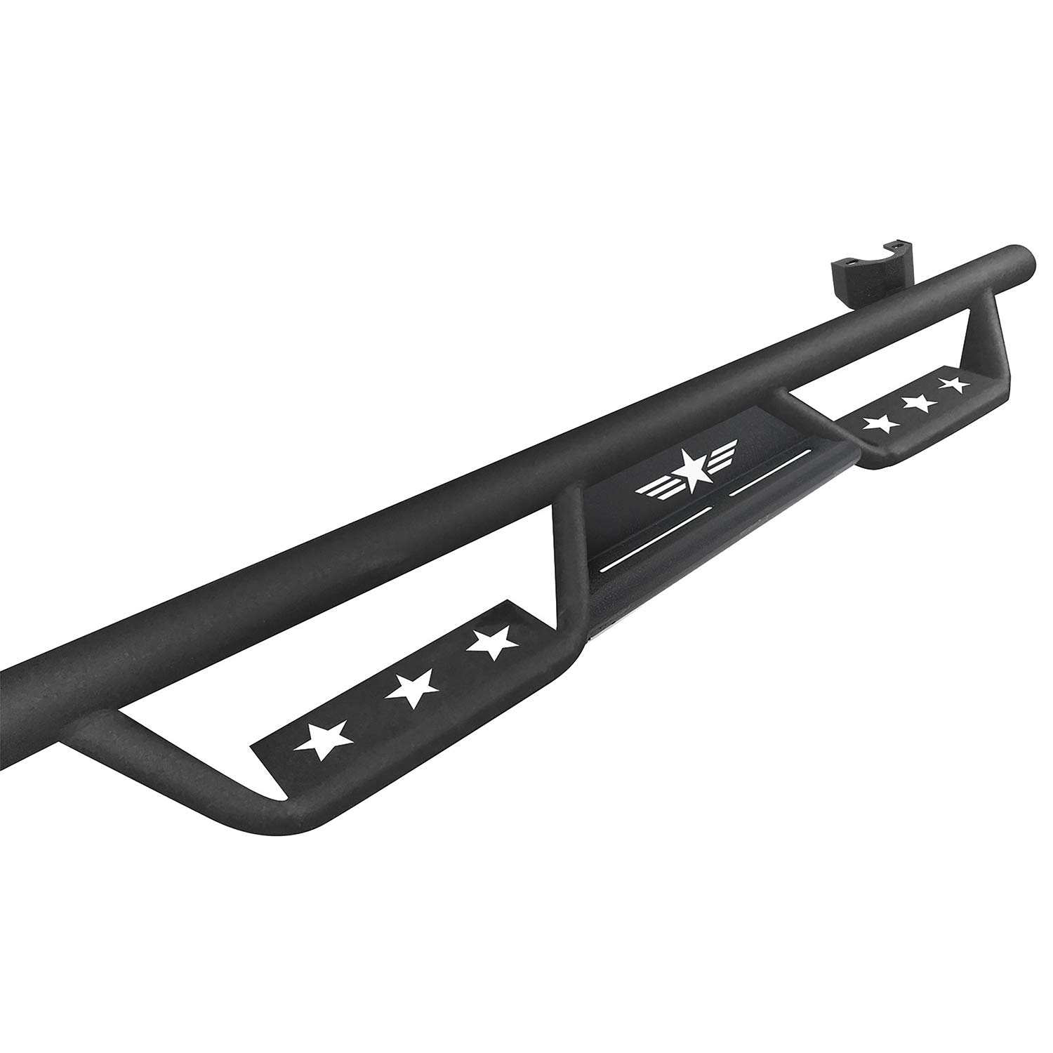 Hooke Road Wrangler JK Running Boards for 2007-2018 Jeep Wrangler JK Unlimited 4 Door - Heavy Duty Side Steps Nerf Bars with Anti-Slip Surface | Perfect for Off-Roading, Daily Commuting & Enhanced Vehicle Access