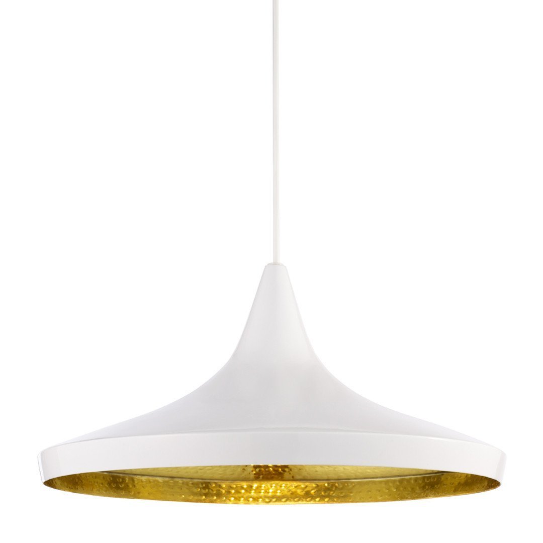 Beat LED Pendant Light - Modern Wide Hanging Fixture for Dining Room, Kitchen Island & Bedroom Lighting