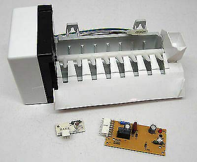LSLLYPY IM597KIT Replacement Refrigerator Ice Maker and Plate Compatible with 2198597 & 4389102 - Perfect for Kitchen Appliance Repair and DIY Home Maintenance