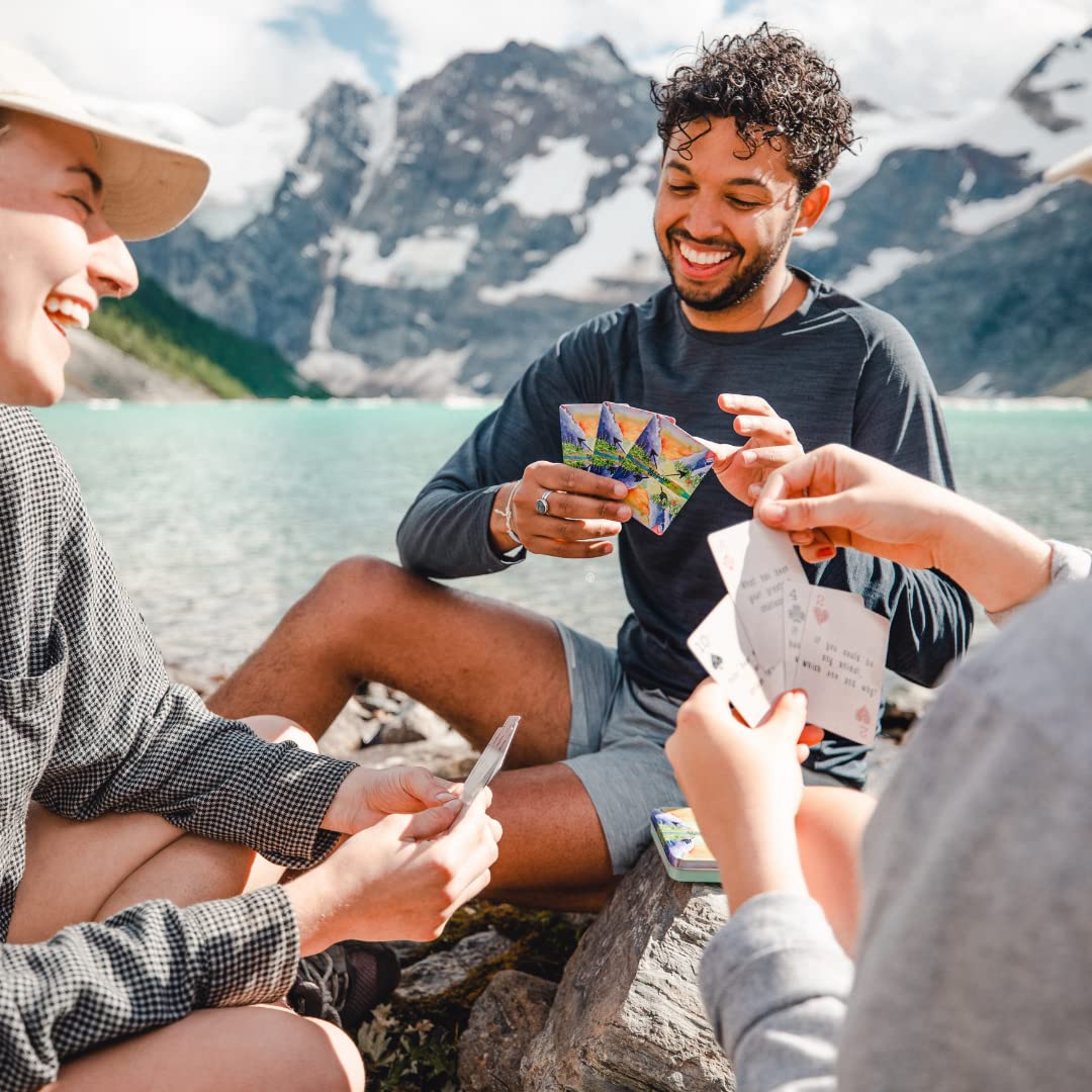 Basecamp Cards: Original Edition Conversation Starters - 52+2 Family Friendly Unique Questions for Meaningful Discussions - Fun Family Game Night & Road Trip Activity - Perfect for Bonding with Kids & Friends