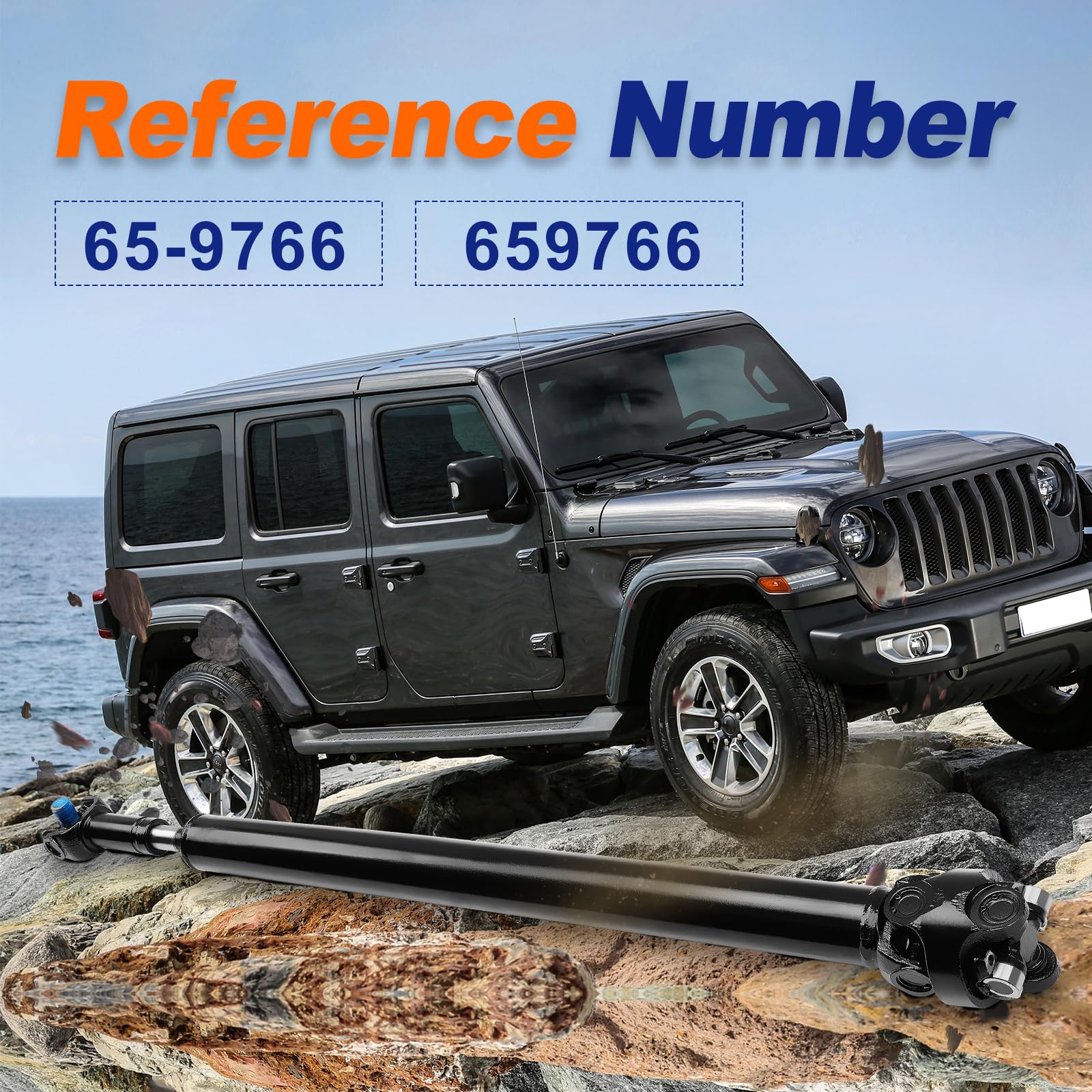 Jeep TJ 1997 Front Drive Shaft Assembly Replacement - Compatible with Jeep Wrangler 1997 5-Speed Manual Transmission | Perfect for Off-Roading, Trail Driving & 4x4 Adventures