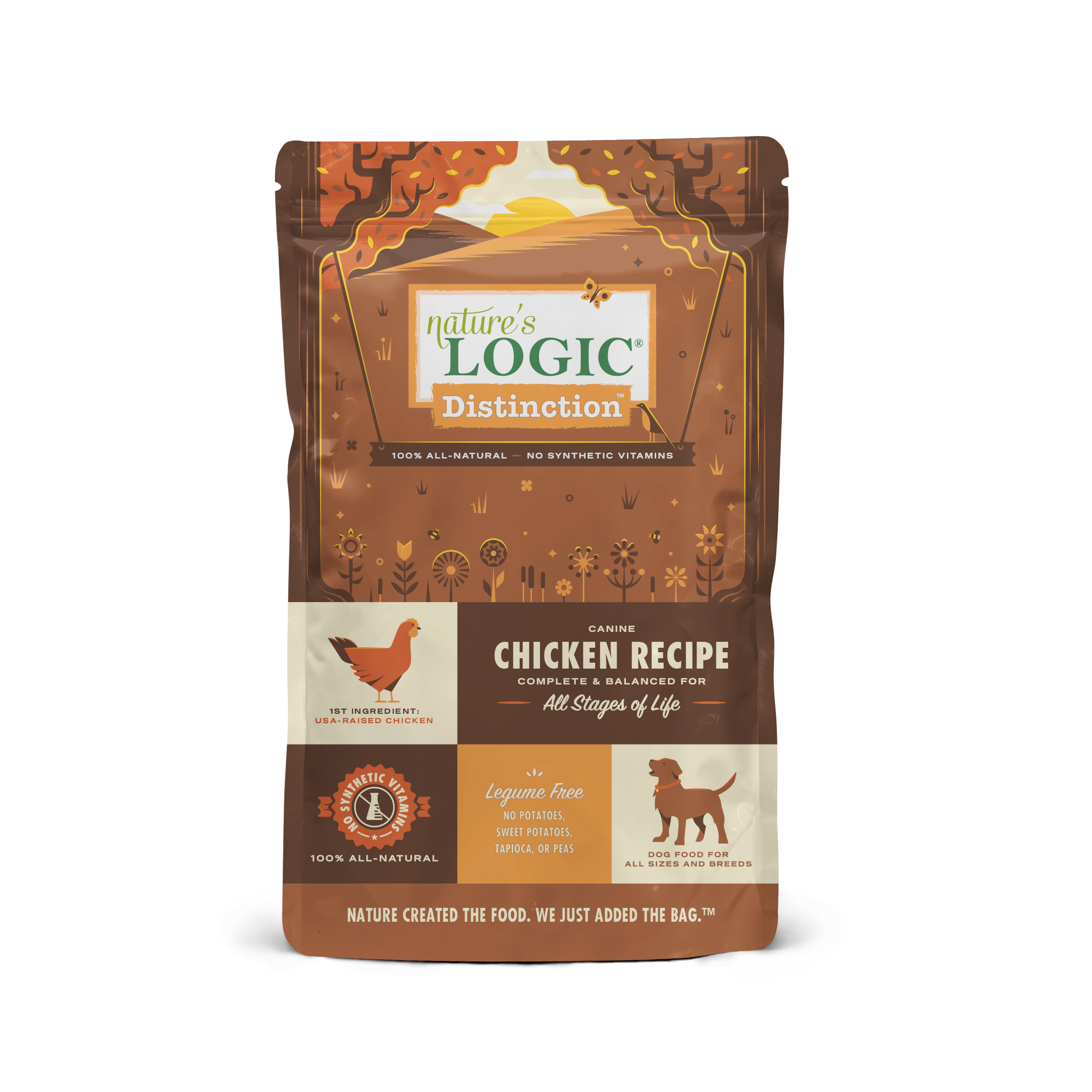 Nature's Logic Distinction Grain-Free Dry Dog Food - Chicken Recipe for Adult Dogs - High Protein, Natural Ingredients - Perfect for Active Pets & Sensitive Stomachs