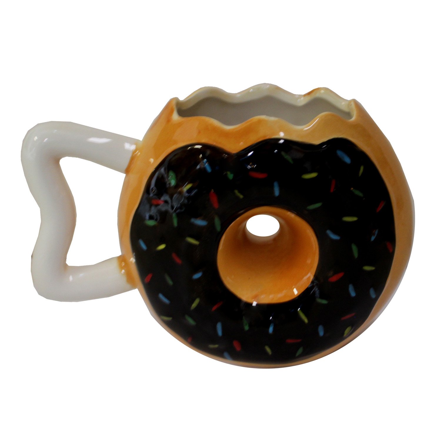 Frosted Donut Coffee Mug - 12oz Ceramic Cup with Cute Donut Design, Perfect for Coffee, Tea & Hot Chocolate - Great Gift for Donut Lovers, Office Use & Cozy Home Mornings