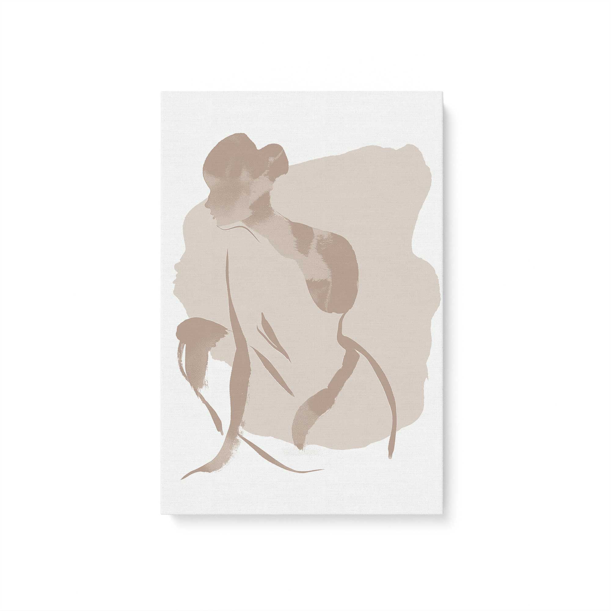 Gentle Contours Canvas Wall Art Print - Modern Abstract Painting for Living Room, Bedroom & Office Decor