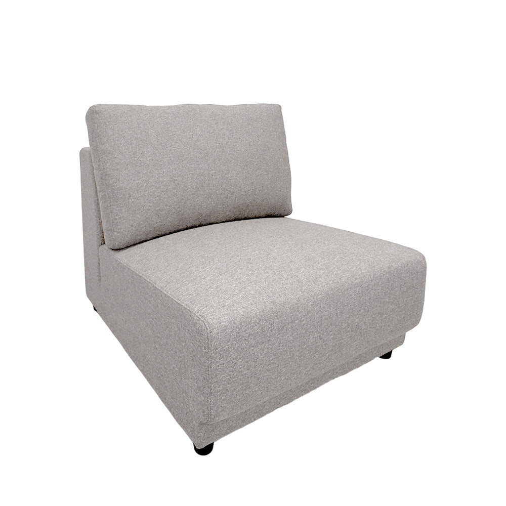 Modular Armless Chair for Office & Home - Switch EcoClean Fabric, Ergonomic Design for Comfort & Support - Perfect for Workstations, Gaming & Relaxation