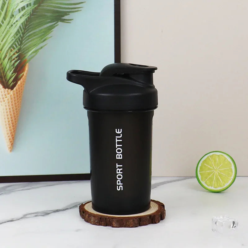 300ml Portable Leak Proof Protein Shaker Bottle - Gym & Outdoor Fitness Water Bottle with Measuring Scale for Protein Powder & Supplements | Perfect for Workouts, Running & Sports Nutrition