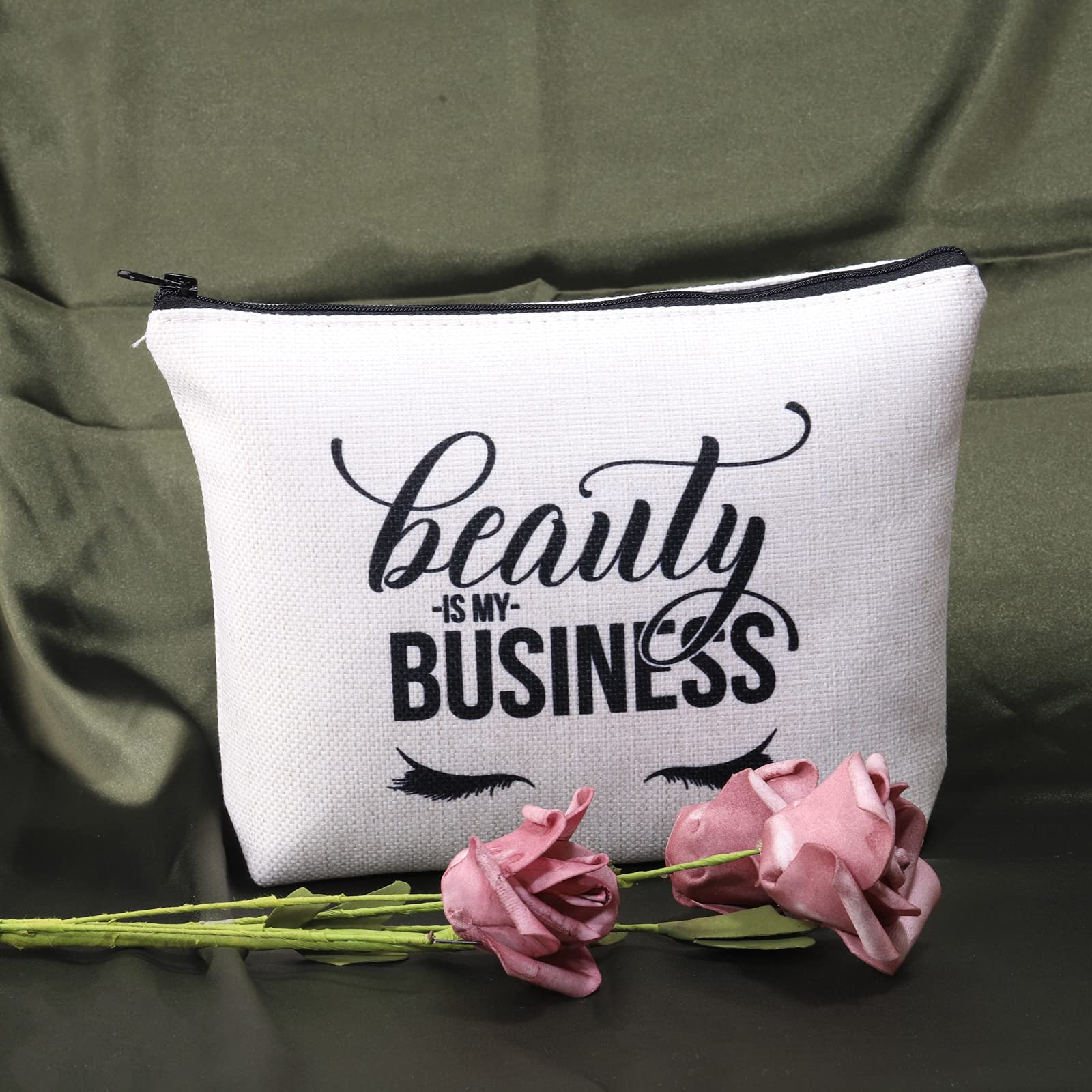 BDPWSS Professional Cosmetic Bag for Lash Technicians & Beauty Artists - Zippered Makeup Pouch for Eyelash Extensions, Hairstylists & Cosmetologists - Perfect Graduation Gift for Beauty School Students - Ideal for Salon, Travel & Makeup Organization