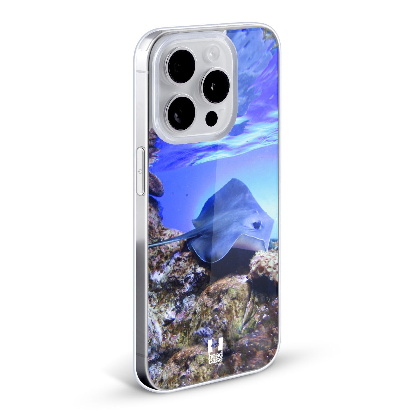 Stingray Coral Reef iPhone 7 Plus/8 Plus Case - Premium Soft Gel Cover with Matching Wallpaper | Famous Marine Animal Design | Perfect for Beach Lovers & Ocean Enthusiasts