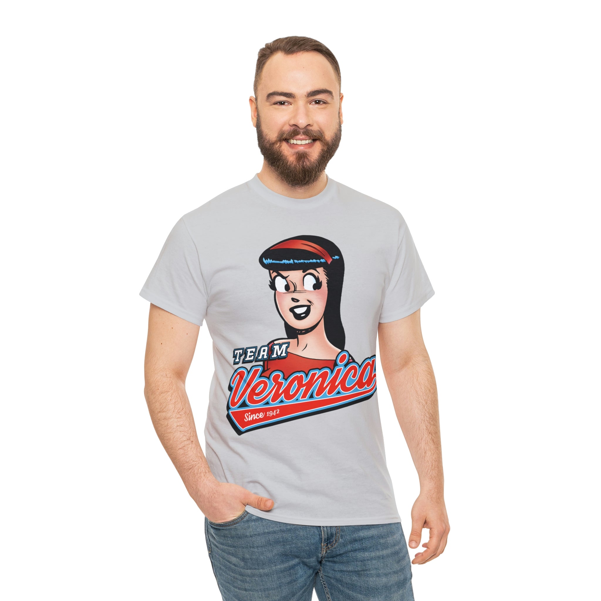 Team Veronica Graphic Tee - Unisex Heavy Cotton T-Shirt with Veronica Lodge Design | Perfect for Casual Wear, Cosplay & Riverdale Fans