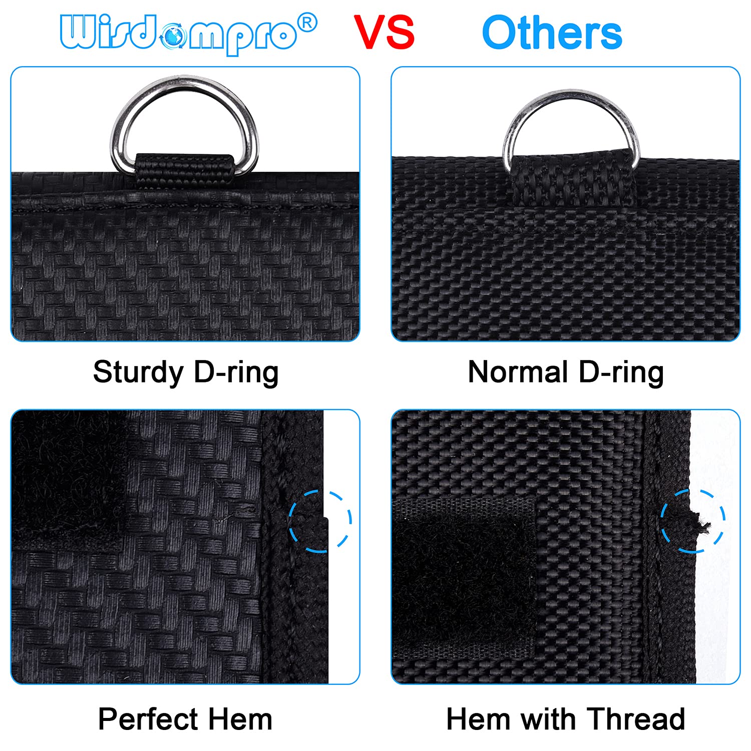 Wisdompro Faraday Pouch for Car Keys (2 Pack) - RFID Signal Blocking Bag, Anti-Theft Keyless Entry Protector - PU Leather Black | Prevent Car Hacking & Protect Key Fobs at Home, Travel or Parking